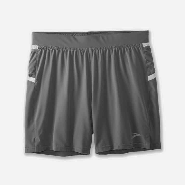 Brooks Sherpa 7 2-In-1 Løpeshorts Herre Tilbud - Grå - Norge (YAW491028)